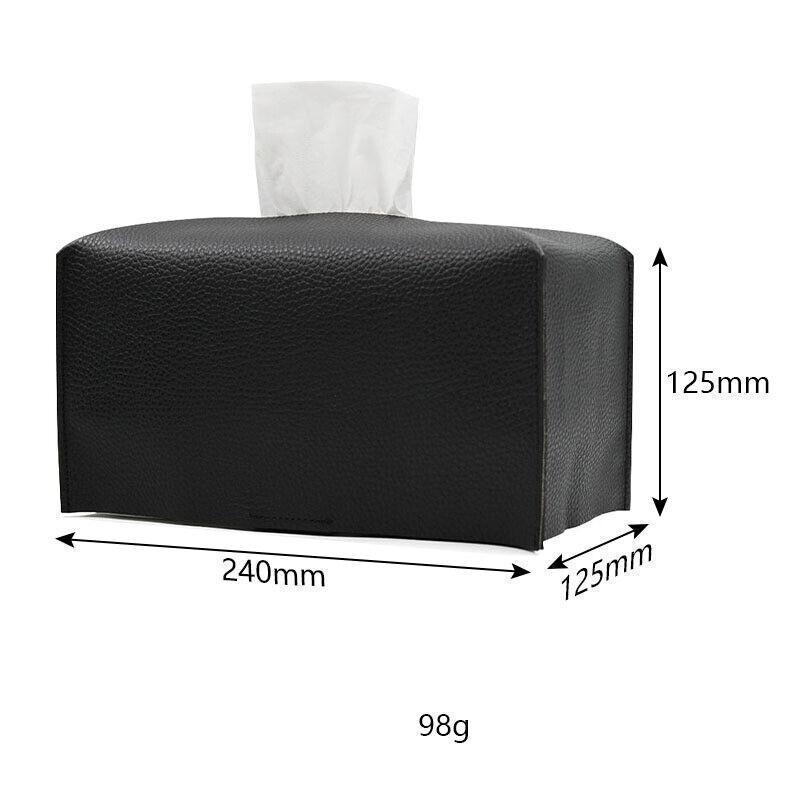 Large Size Tissue Box Dispenser Paper Holder Napkin Case Pu Leather Cover - Yellow - Mekamart Australia