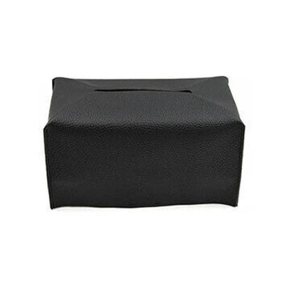 Large Size Tissue Box Dispenser Paper Holder Napkin Case Pu Leather Cover - Yellow - Mekamart Australia