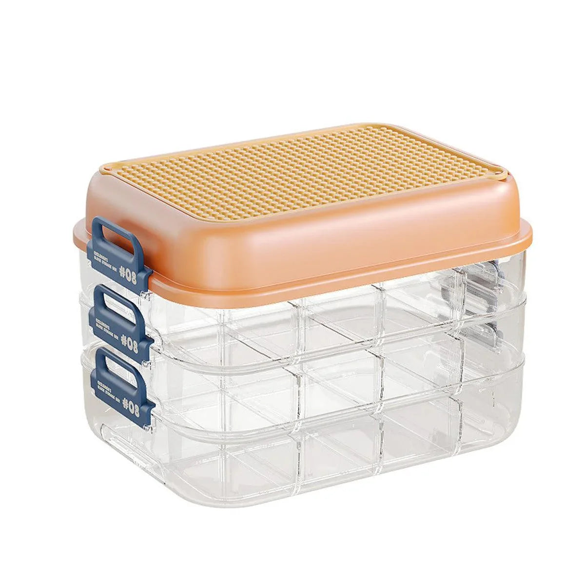 3-Layer Stackable Storage Box for Building Blocks Toy Organizer with Sorting Trays - Green - Mekamart Australia
