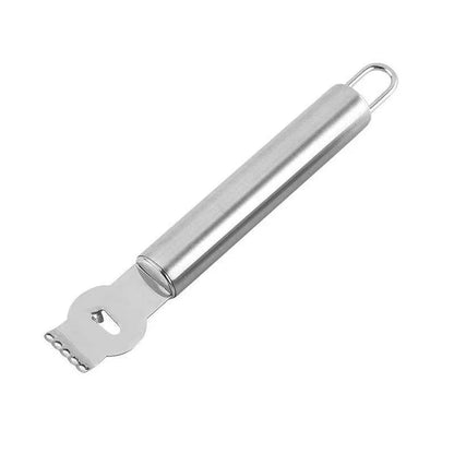 Lemon Zester Grater Knife Tool Stainless Steel with Channel Garnish Citrus Lime - Black - Mekamart Australia