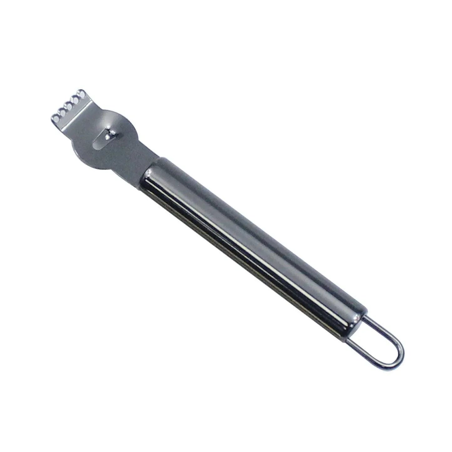 Lemon Zester Grater Knife Tool Stainless Steel with Channel Garnish Citrus Lime - Black - Mekamart Australia