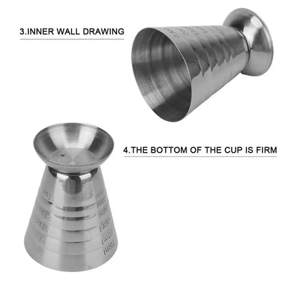 75ml Stainless Steel Bartending Measuring Cup Multifunctional Cocktail Jigger - Mekamart Australia