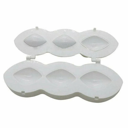 Meatball Maker Manual Meatloaf Mold Kibbeh Maker Press Minced Processor Tool - 9 Holes Clear - Mekamart Australia