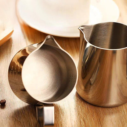 150-1000Ml Stainless Steel Milk Coffee Jug Latte Espresso Frothing Scale Pitcher - 600ML - Mekamart Australia