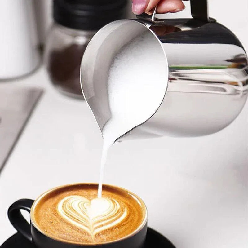 150-1000Ml Stainless Steel Milk Coffee Jug Latte Espresso Frothing Scale Pitcher - 600ML - Mekamart Australia