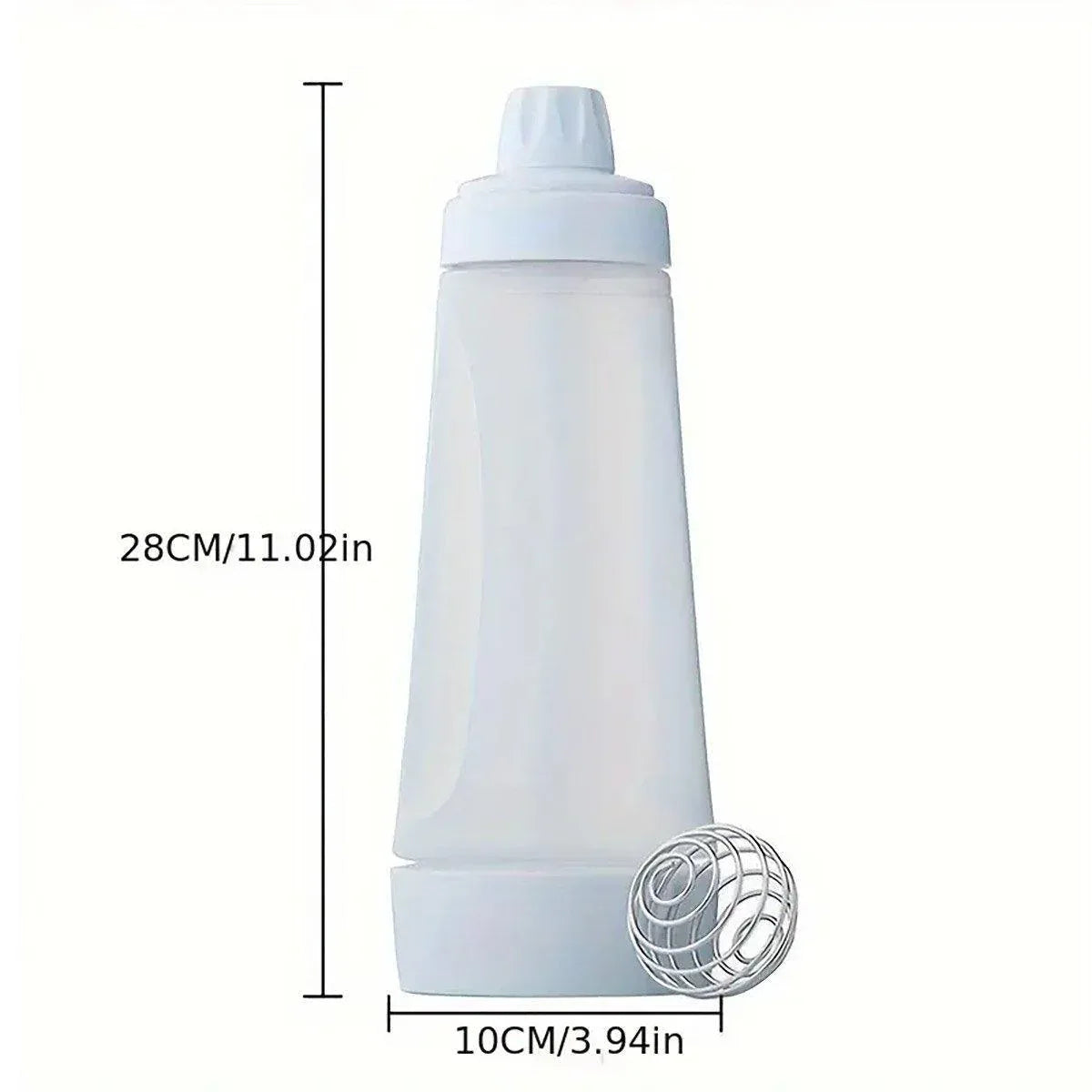 1000ml Hand Crank Batter Dispenser Mixing Jug with Scale for Muffins Pancakes - Mekamart Australia