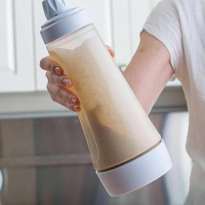 1000ml Hand Crank Batter Dispenser Mixing Jug with Scale for Muffins Pancakes - Mekamart Australia