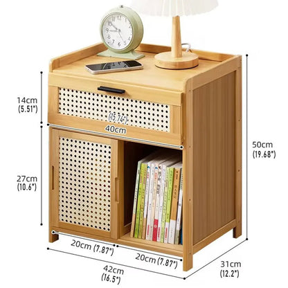 Small Bedroom Nightstand Storage Cabinet Sideboard Cabinet for Home Organization - Mekamart Australia