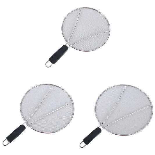 Stainless Steel Mesh Cover Anti Scald Filter Screen Anti Splash Lid For Kitchen - 29cm - Mekamart Australia