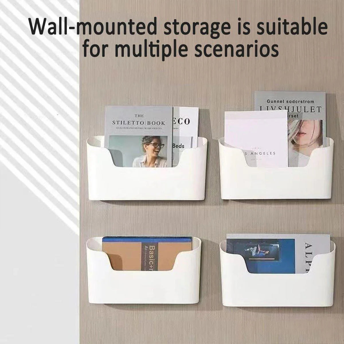 2PCS Wall Mounted Storage Rack Kitchen Bathroom Cabinet Door Sundries Holder - Mekamart Australia