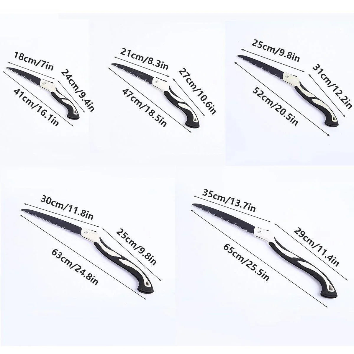 Folding Outdoor Hand Saw Portable Quick Cutting Pruning Garden Tree Logging Tool - 300mm - Mekamart Australia