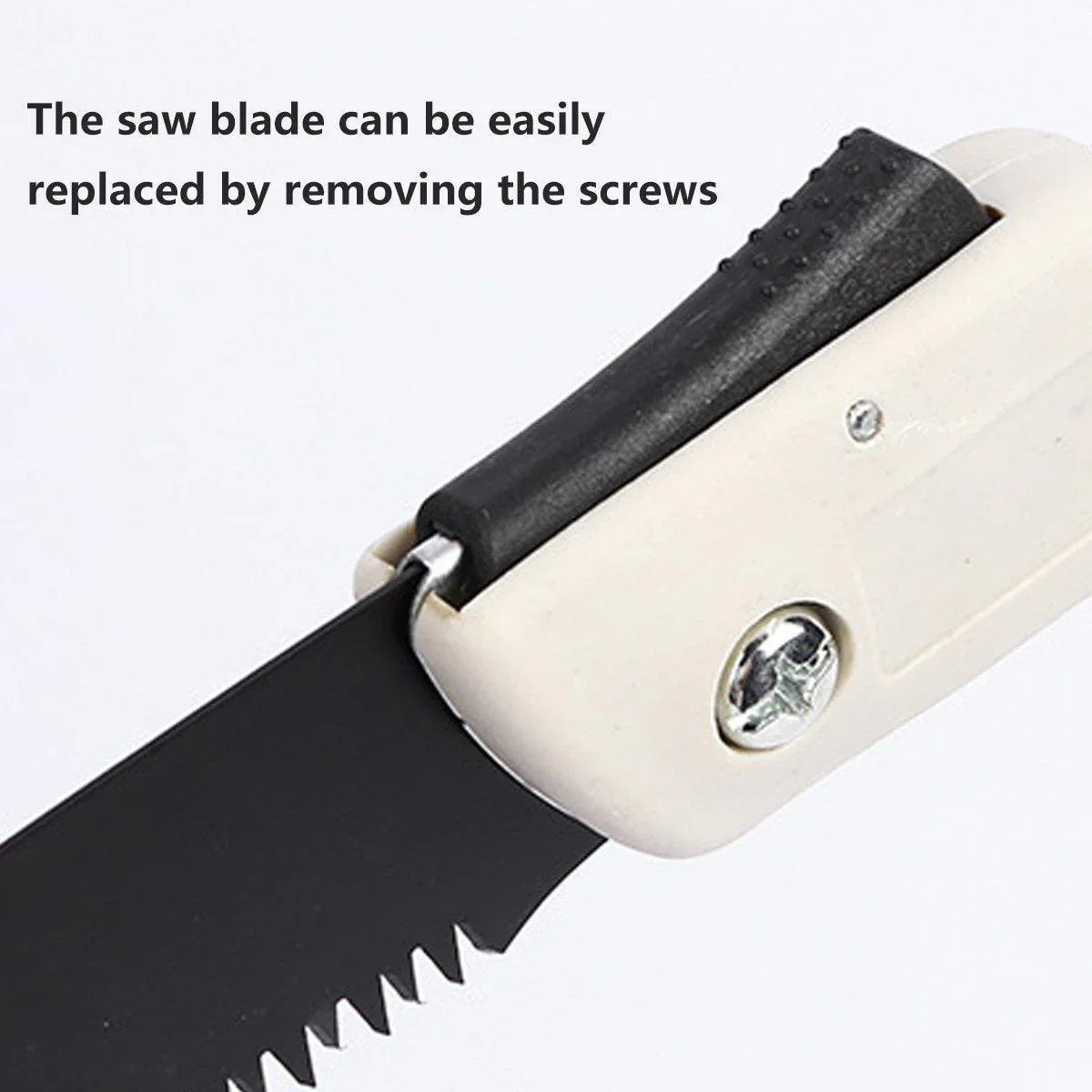 Folding Outdoor Hand Saw Portable Quick Cutting Pruning Garden Tree Logging Tool - 300mm - Mekamart Australia