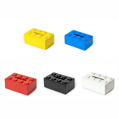 Tissue Box Cover Creative Building Block Cute Napkin Dispenser Holder Home Decor - Black - Mekamart Australia