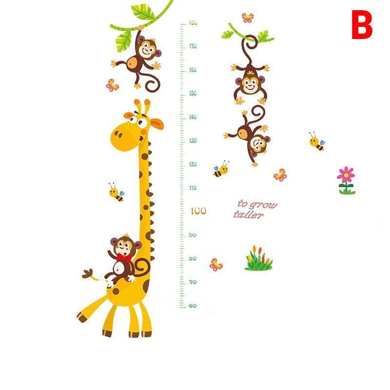 Removable Wall Height Chart Sticker Growth Measurement Ruler Decal for Wall Decor - A - Mekamart Australia