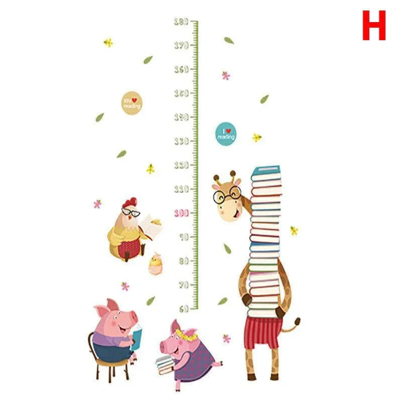 Removable Wall Height Chart Sticker Growth Measurement Ruler Decal for Wall Decor - A - Mekamart Australia