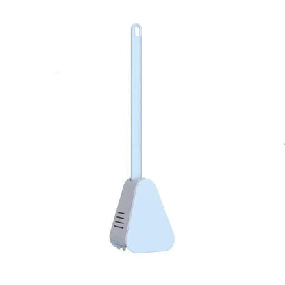 Golf Toilet Brush Long-Handled Toilet Brush Wall-Mounted Silicone Toilet Brush - Blue - Mekamart Australia