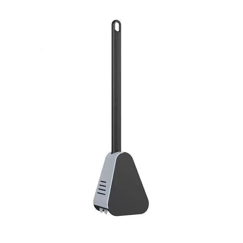 Golf Toilet Brush Long-Handled Toilet Brush Wall-Mounted Silicone Toilet Brush - Black - Mekamart Australia