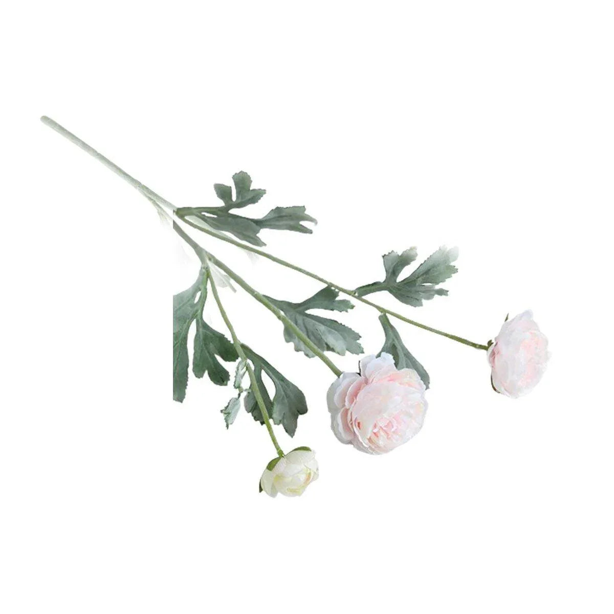 5pcs Artificial Peony Silk Flowers Bouquet Decor Faux Floral Arrangements - Champagne - Mekamart Australia
