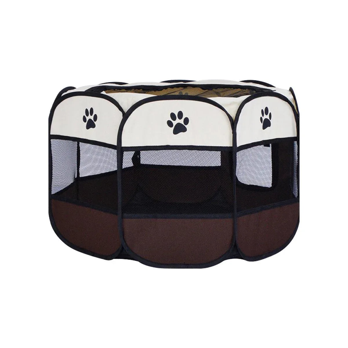 Pet Fence Indoor Cat Dog Tent Octagonal Fence Portable Foldable Cage Kennel - S-Pink - Mekamart Australia