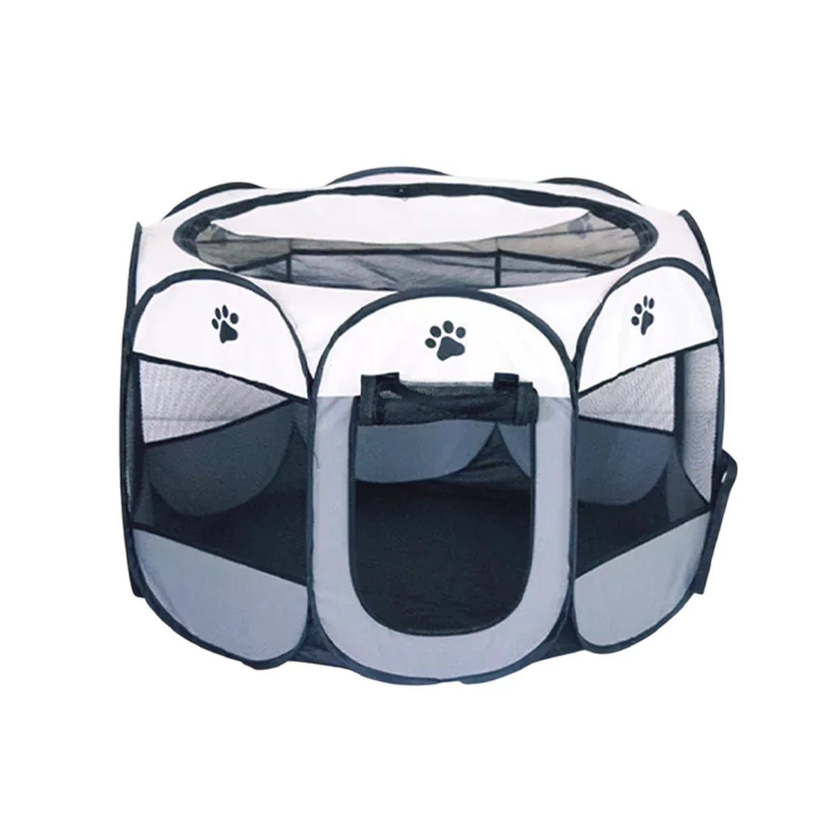 Pet Fence Indoor Cat Dog Tent Octagonal Fence Portable Foldable Cage Kennel - S-Pink - Mekamart Australia