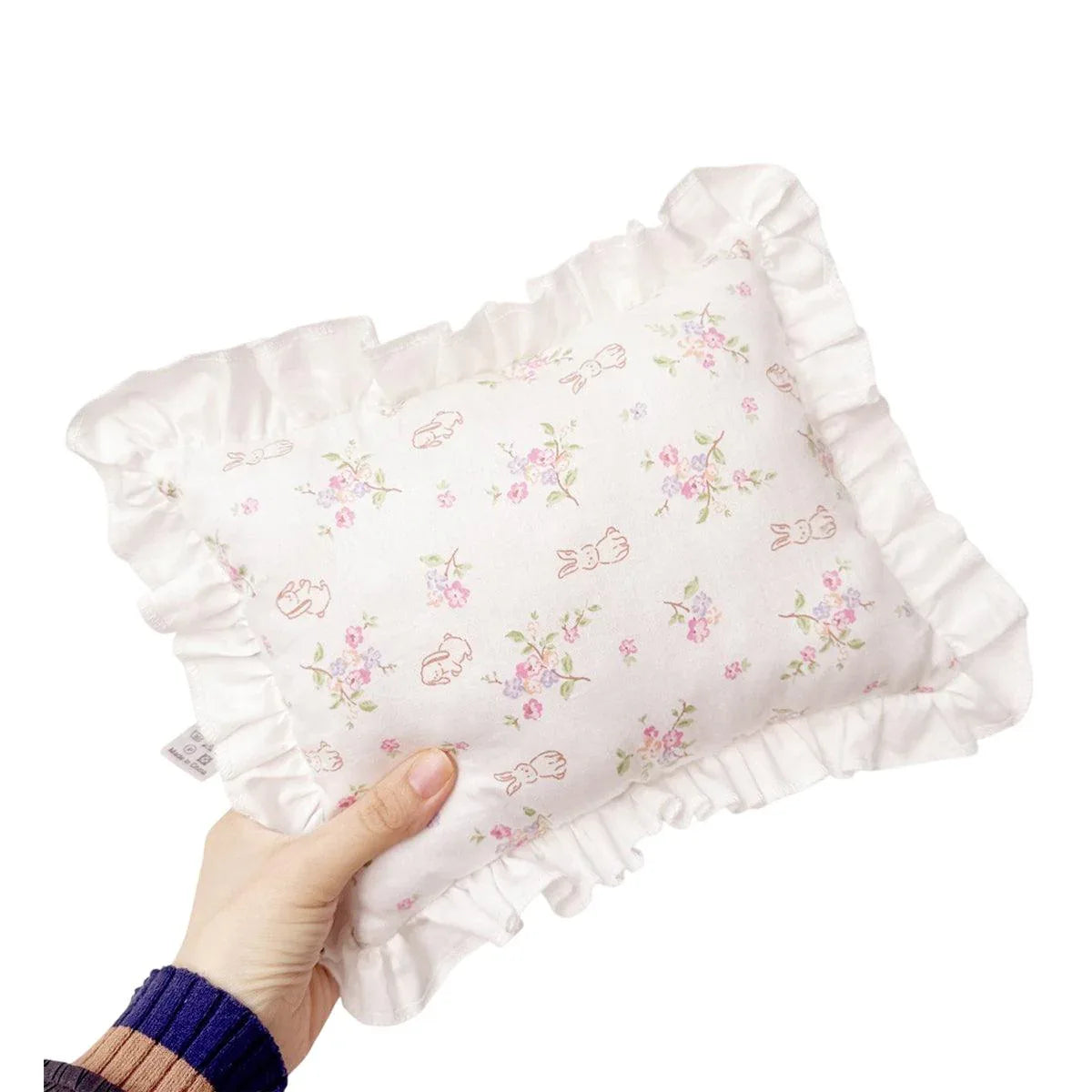 Lace Cat Pillow Soft Pet Cushion for Sleeping Comfortable Kitty Bed Cushion - White Strawberry - Mekamart Australia