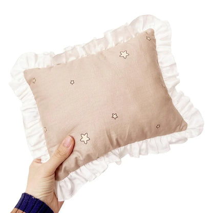 Lace Cat Pillow Soft Pet Cushion for Sleeping Comfortable Kitty Bed Cushion - White Moon - Mekamart Australia