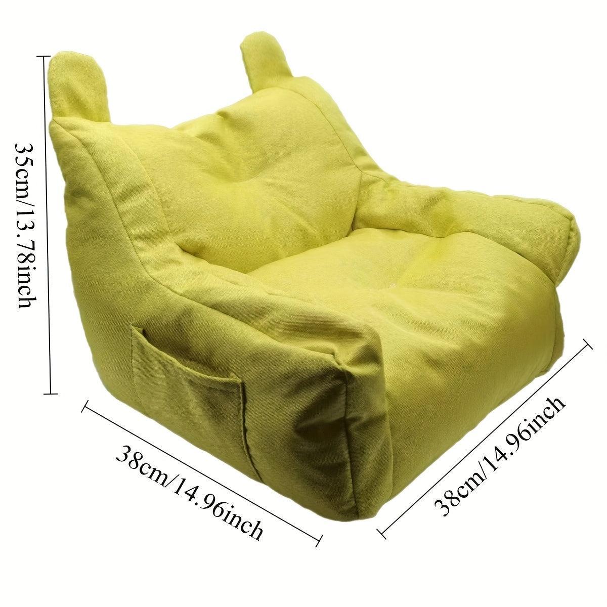 Small Sofa Chair Couch for Living Room Family Pet Furniture Comfortable Seat - Yellow - Mekamart Australia