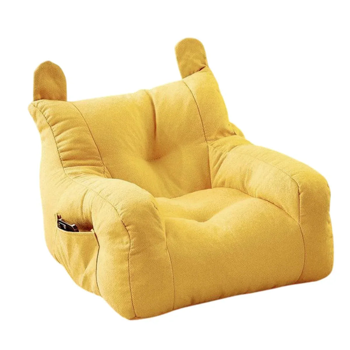 Small Sofa Chair Couch for Living Room Family Pet Furniture Comfortable Seat - Yellow - Mekamart Australia