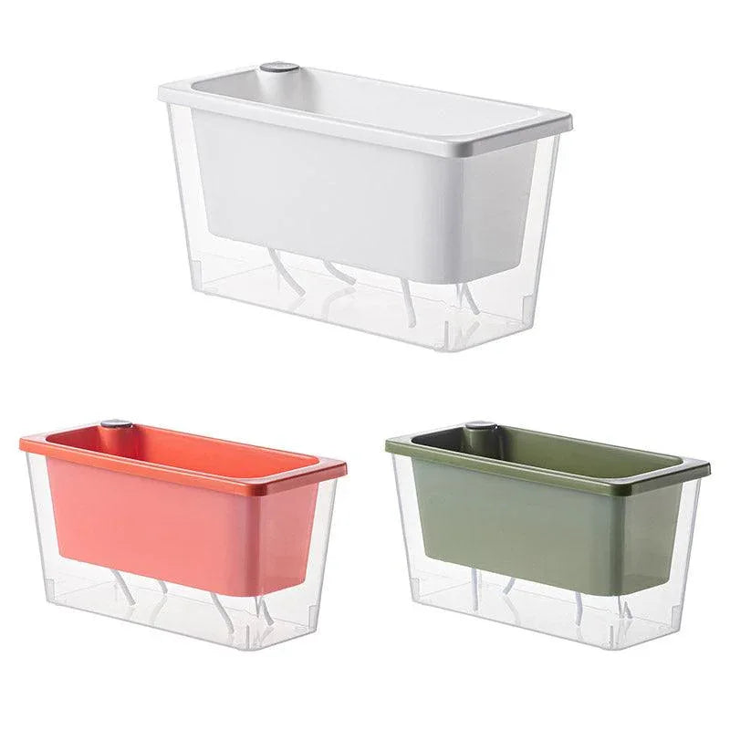 Balcony Vegetable Pot Planter Lazy Self Priming Flower Pot for Indoor Gardening - Pink - Mekamart Australia