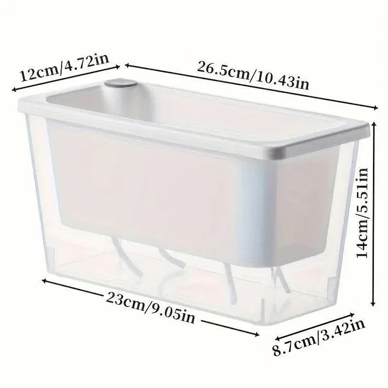 Balcony Vegetable Pot Planter Lazy Self Priming Flower Pot for Indoor Gardening - Pink - Mekamart Australia
