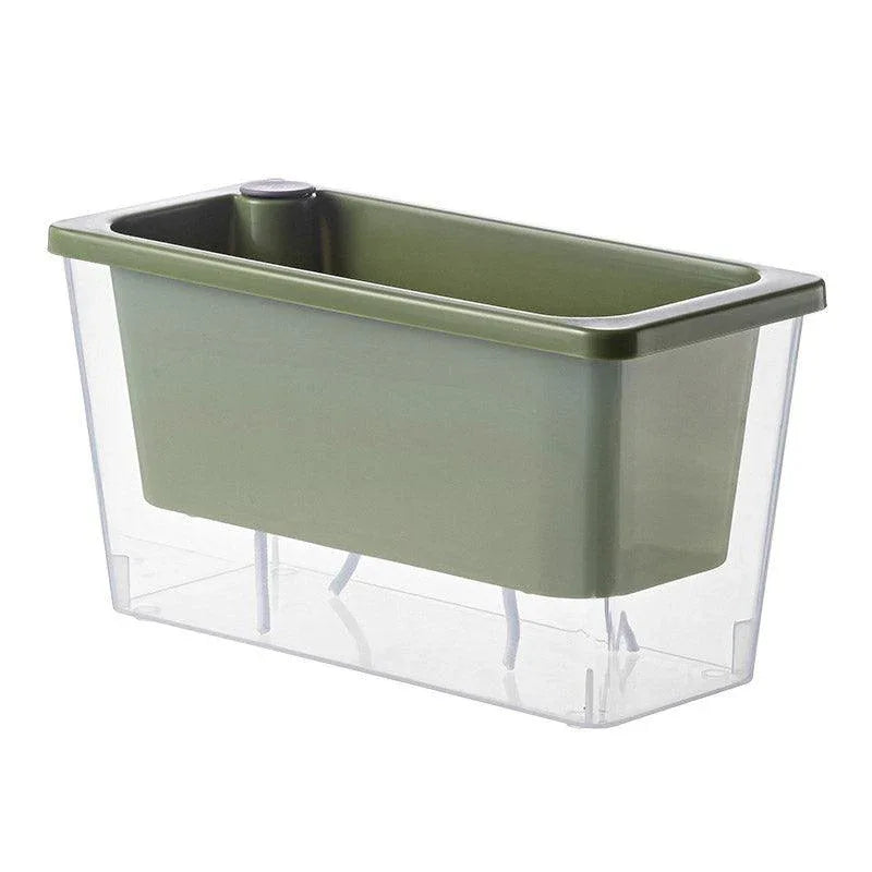 Balcony Vegetable Pot Planter Lazy Self Priming Flower Pot for Indoor Gardening - Pink - Mekamart Australia