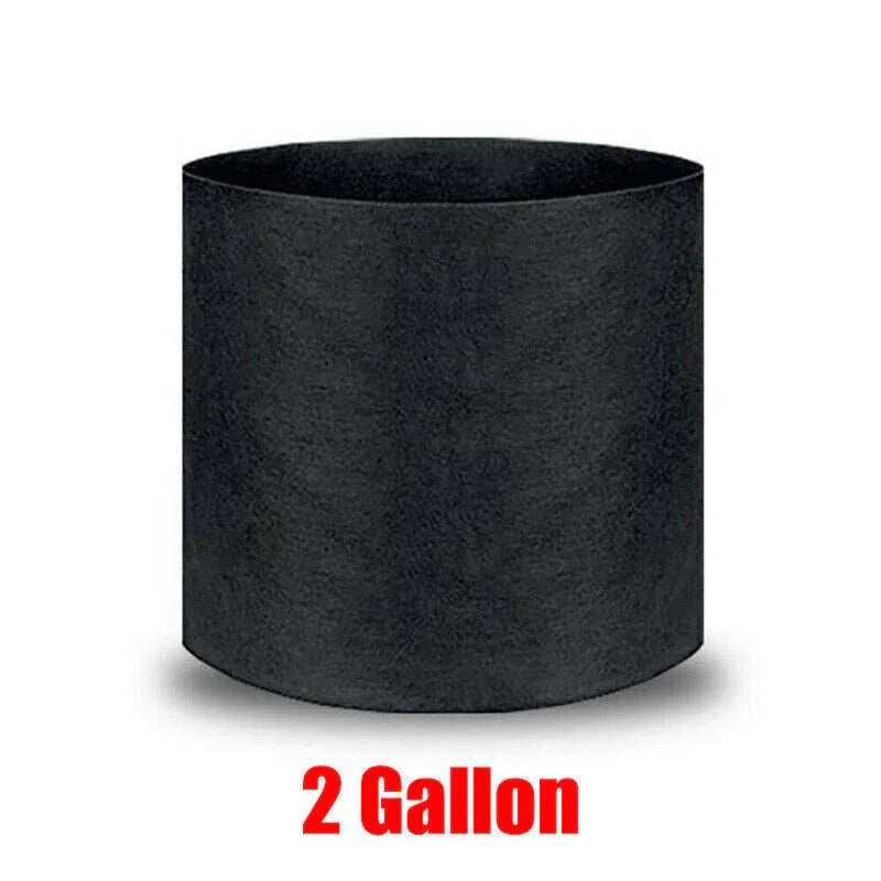 10 Pack Breathable Fabric Plant Grow Pots 2 to 20 Gallon Sizes - 10 Gallon-10PCS - Mekamart Australia