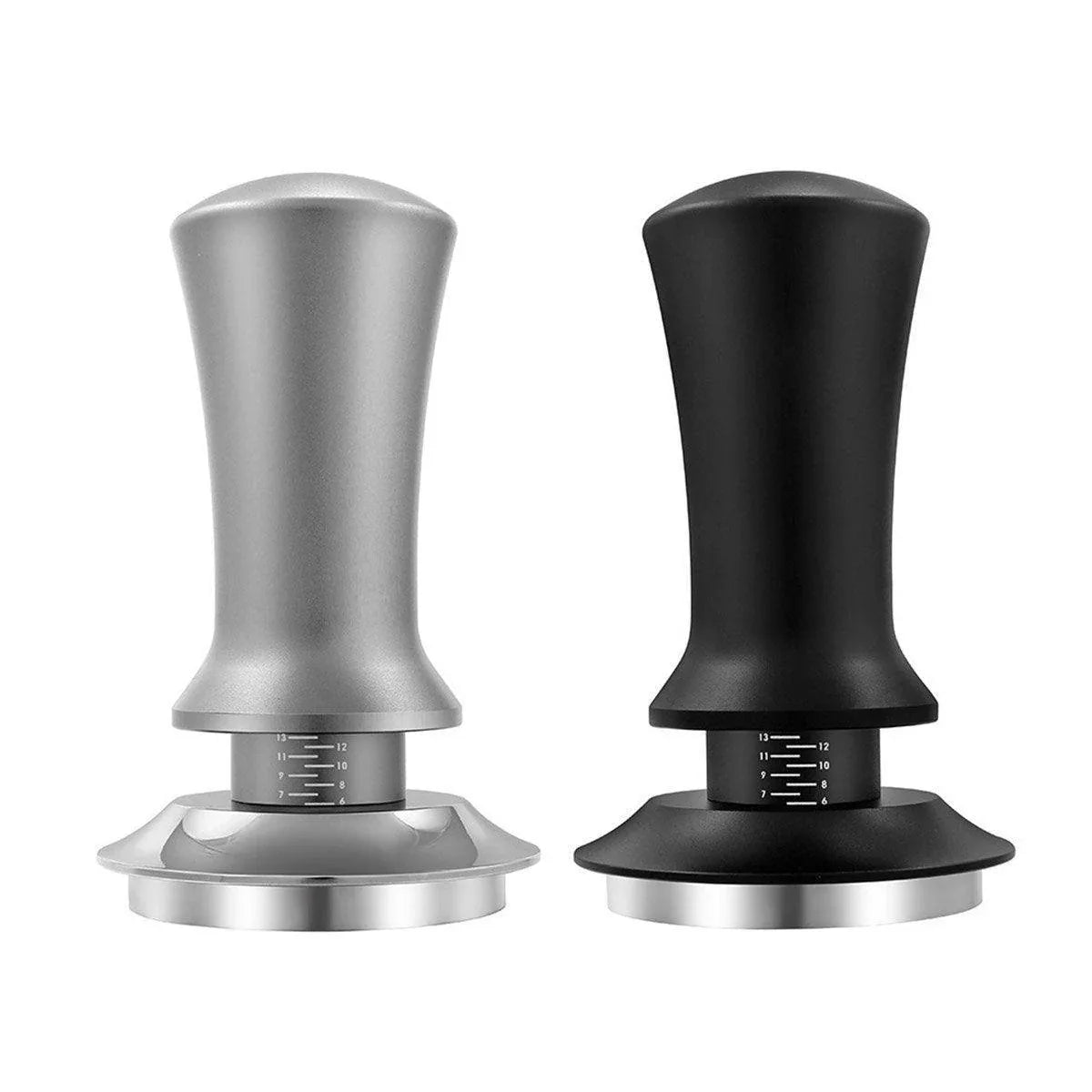Adjustable Coffee Tamper with Scale Constant Pressure Espresso Powder Press Tool - Black-58mm - Mekamart Australia