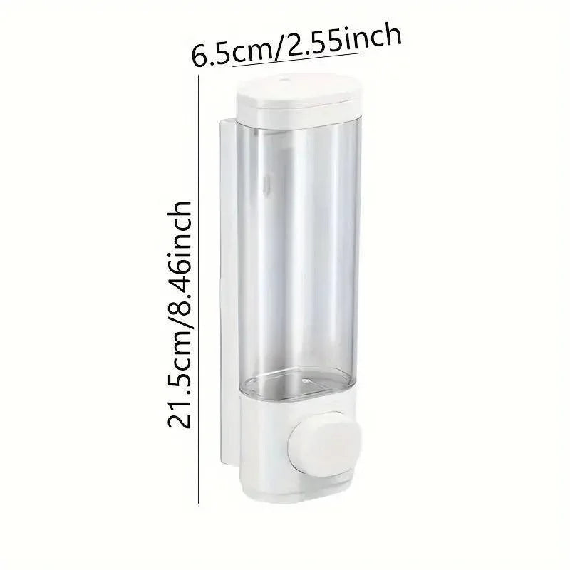 Wall Mounted Soap Dispenser Manual Press Shower Gel Bottle for Hand Sanitizer - Mekamart Australia