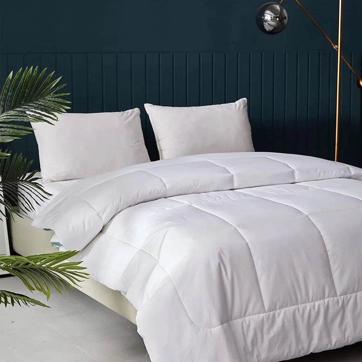 Luxury Hotel Quilt Core – Soft Microfiber Down Alternative Comforter for All Seasons - 180x210cm-Cotton - Mekamart Australia