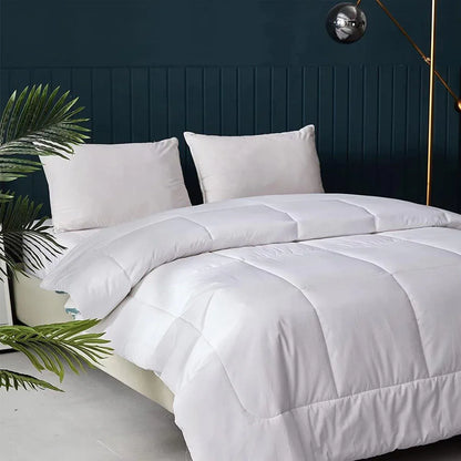 Luxury Hotel Quilt Core – Soft Microfiber Down Alternative Comforter for All Seasons - 180x210cm-Cotton - Mekamart Australia