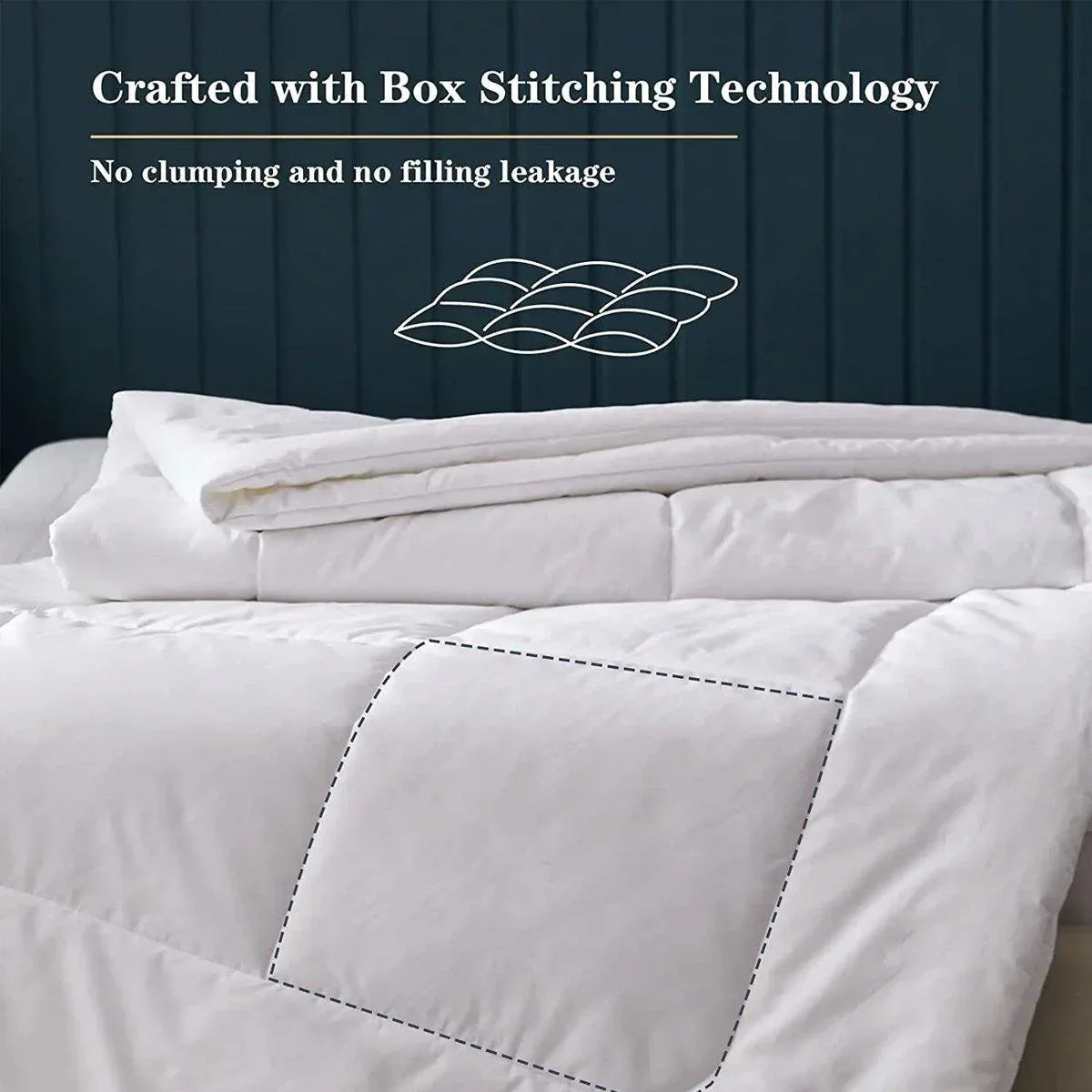 Luxury Hotel Quilt Core – Soft Microfiber Down Alternative Comforter for All Seasons - 140x210cm-Cotton - Mekamart Australia