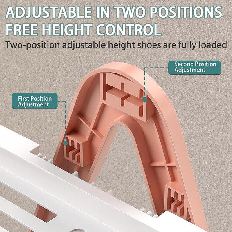 2/3 Tier Removable Shoe Rack Folding Storage Shelf Simple Space Saving Organizer - 3Tier-Pink - Mekamart Australia