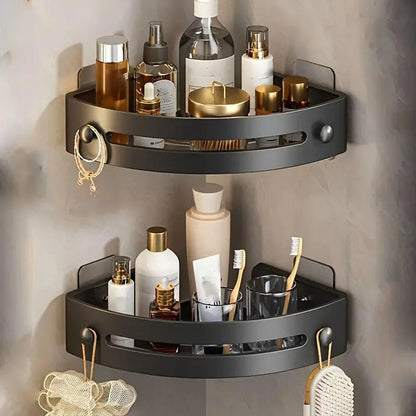 Bathroom Corner Shower Shelf Shampoo Soap Holder Rack Storage Organiser Caddy - Mekamart Australia