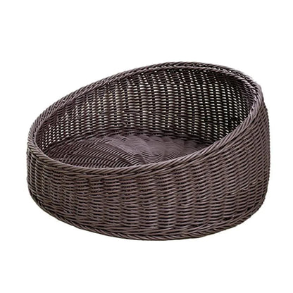 Rattan Cat Nest Four Seasons Open Cat House Summer Bed for Cats Pet Supplies - Green - Mekamart Australia