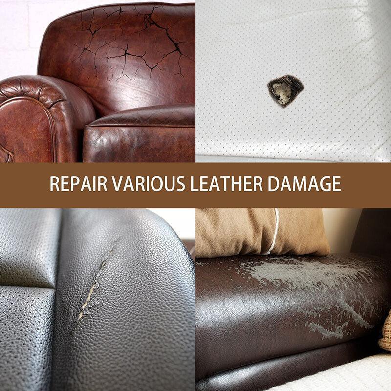 dvanced Leather Repair Gel Kit Filler for Sofa Auto Interior and Scratch Restoration - Yellow - Mekamart Australia