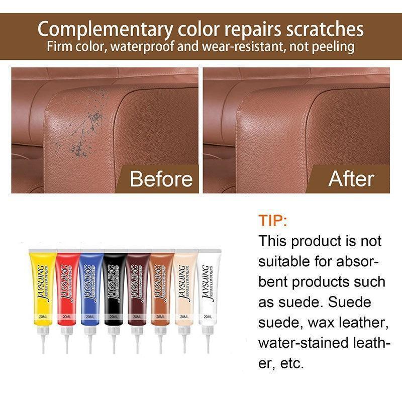 dvanced Leather Repair Gel Kit Filler for Sofa Auto Interior and Scratch Restoration - Yellow - Mekamart Australia