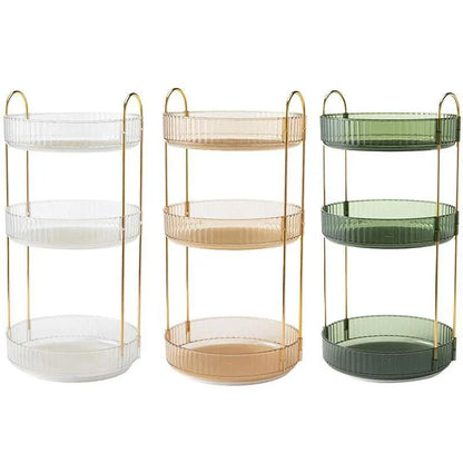 Rotating Cosmetic Organiser Home Storage Shelf Box for Makeup and Beauty Product - Green - Mekamart Australia