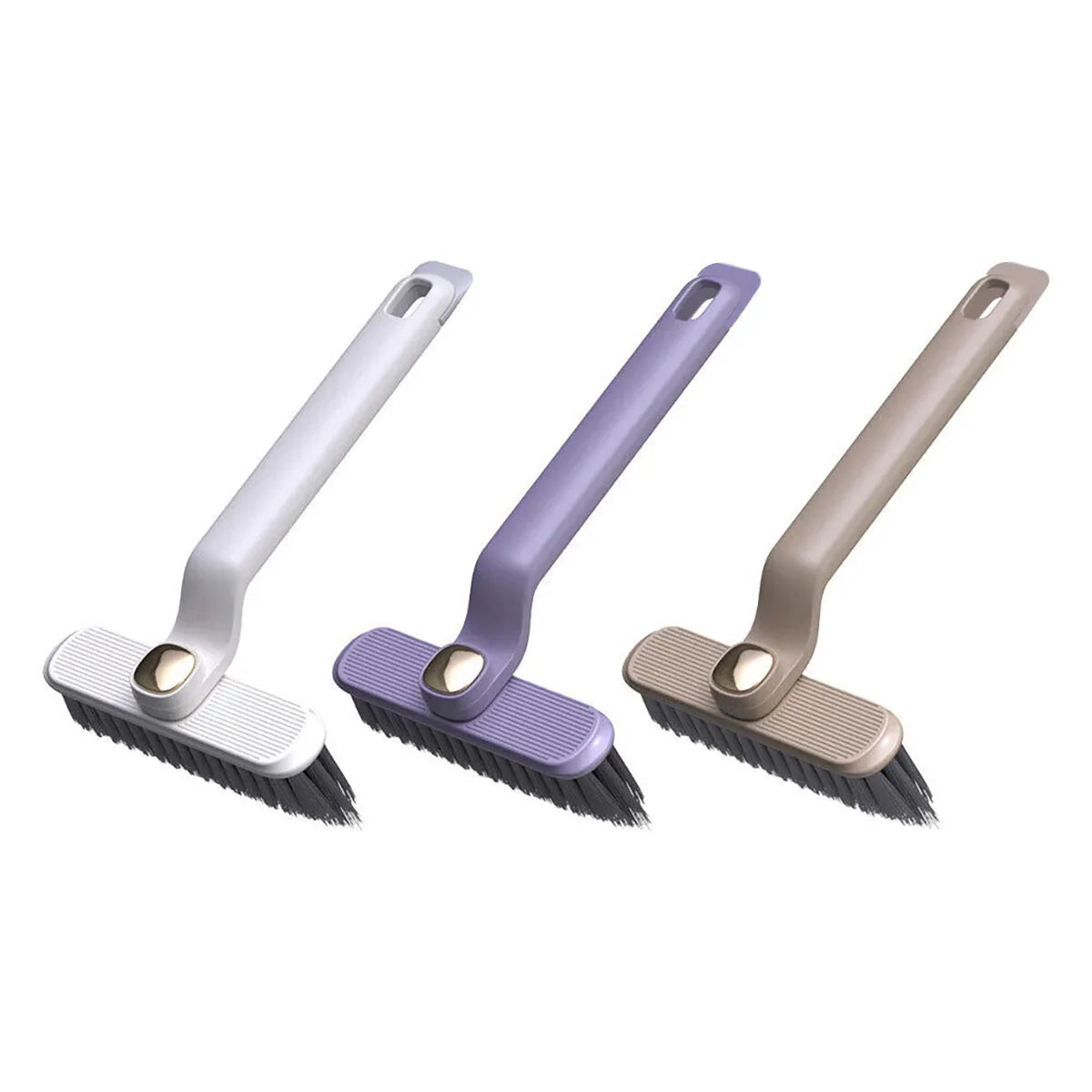 Multi-Functional Rotary Cleaning Brush Hard Bristle Slot Seam Wall Tile Brush - Coffee - Mekamart Australia