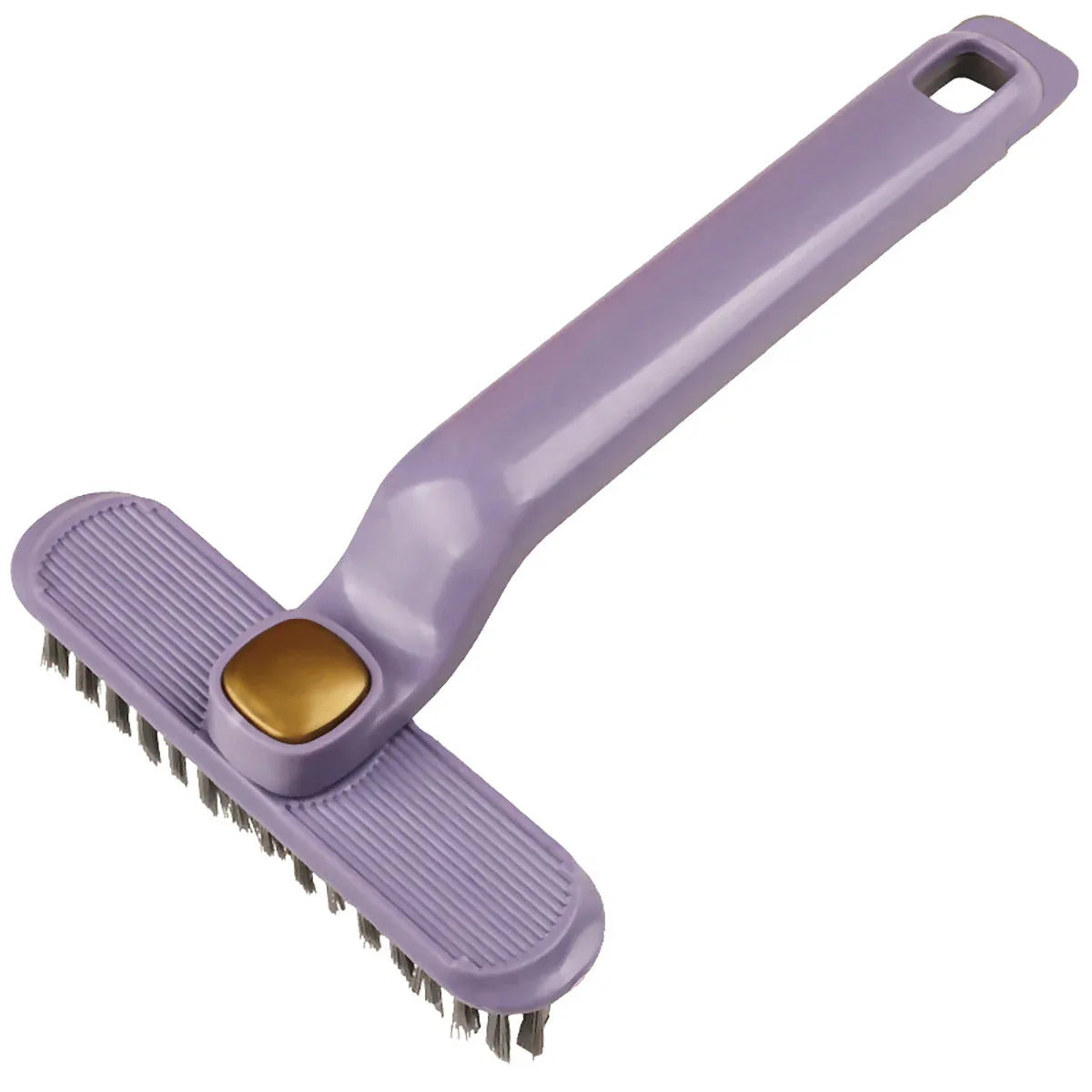 Multi-Functional Rotary Cleaning Brush Hard Bristle Slot Seam Wall Tile Brush - Purple - Mekamart Australia