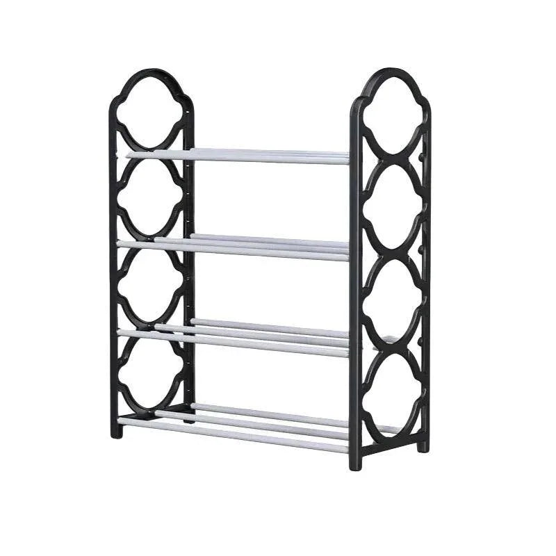 Four Layer Shoe Rack Storage Organizer Multi Tier Shoe Shelf for Entryway Closet - Pink - Mekamart Australia