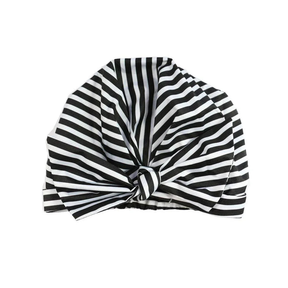Woman Shower Cap Reusable Long Hair Large Turban Bathroom Waterproof Hair Cap - Streak - Mekamart Australia