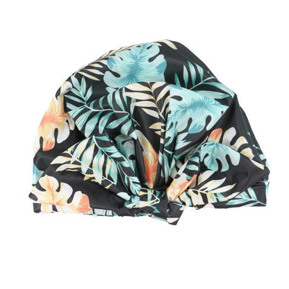 Woman Shower Cap Reusable Long Hair Large Turban Bathroom Waterproof Hair Cap - Streak - Mekamart Australia