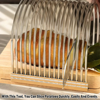 Multifunction Kitchen Bread Toast Slicer Potato Cheese Baking Cutter Divider - Mekamart Australia