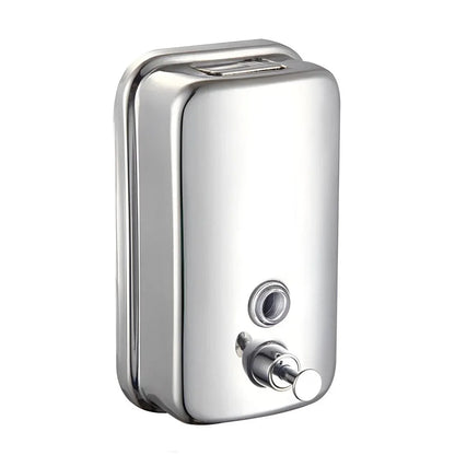Stainless Steel Wall Mounted Soap Dispenser Hotel Bathroom Sanitizer Bottle - 800ML - Mekamart Australia